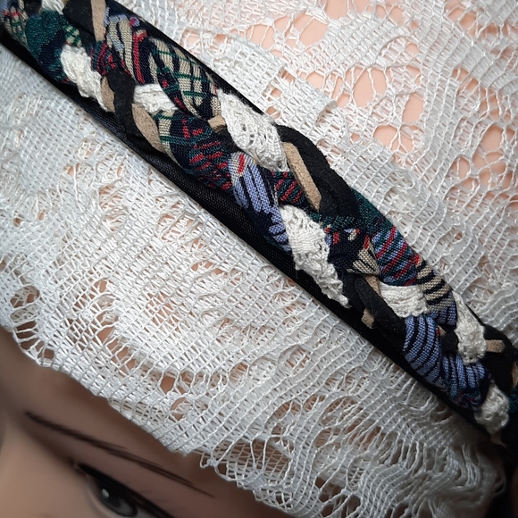 Boho Braided\Feathered Hairband with Tails - Picture 2 of 8